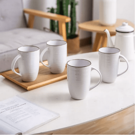 

4-Piece Oversized Mug Set | Cream