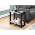 thumbnail image 5 of Cterwk 2 Tier Side Table with Bottom Shelf, End Table for Living Room, Bedroom, Gray, 5 of 11