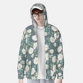 thumbnail image 3 of Fotbe Flower Men's Women's UPF 50+ Sun Protection Jacket Hooded Cooling Shirt with Pockets Hiking Outdoor Performance-3X-Large, 3 of 8