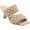 Light Natural, variant on Marc Fisher Womens Toree Faux Leather Dressy Slide Sandals