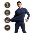 thumbnail image 2 of CL convallaria Mens Thermal Underwear Set with Fly, Long Johns Base Layer Winter Hunting Gear Sport Top and Bottom XS-4XL, 2 of 6