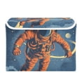 thumbnail image 2 of Foldable Fabric Storage Bin With Handle Collapsible Basket Box Storage With Lid Organizer A Retro-futuristic Style, 2 of 7