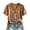 Ginger #30, variant on Game Day Outfits for Women Short Sleeve V Neck Football Season Soft Tops Autumn Pumpkin Workout Cute Casual Travel Blouses Ginger S