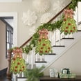 thumbnail image 4 of BinKFF Christmas Tree Wreath Christmas Door Wreath, Christmas Wreath Bow Decorations Christmas Wreaths for Front Door Outside Farmhouse Holiday Decor Outdoor Indoor Ball, 4 of 7