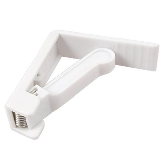 Unique Bargains 4 Pcs Outdoor BBQ Picnics Spring Loaded White Plastic Table Cloth Clips