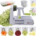 thumbnail image 1 of Cortadora en espiral vegetal Brieftons 7-Blade con recipiente y cuchilla Caddy, 1 of 2