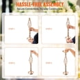 thumbnail image 4 of VEVOR 20PCS 58cm/22.83” Wedding Flower Vase Metal Gold Floral Stand for Table, 4 of 10