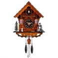 thumbnail image 1 of Reloj de cuco Kintrot tradicional de madera envejecida de la Selva Negra, 1 of 6