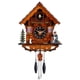 thumbnail image 1 of Reloj de cuco Kintrot tradicional de madera envejecida de la Selva Negra, 1 of 6