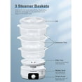 thumbnail image 6 of Cozeemax Food Steamer 13 L in3-Tier in Electric Steamer, 6 of 9