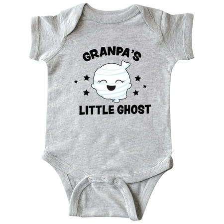 

Inktastic Cute Granpa s Little Ghost with Stars Gift Baby Girl Bodysuit