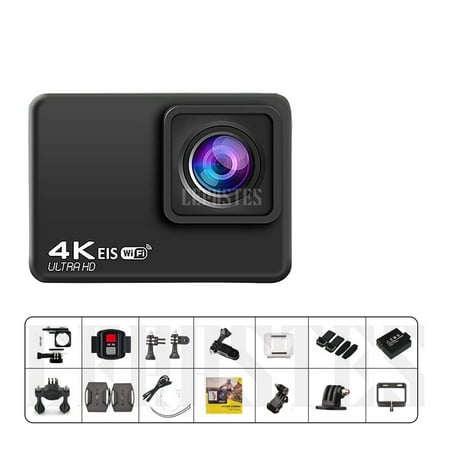 Action Camera 4K 60fps/30fps With Remote Control Screen Waterproof Sport Camera Drive Recorder Sports Camera Helmet Lightweight Action Camera 4K 60fps/30fps With Remote Control Screen Waterproof Sport Camera Drive Recorder Sports Camera Helmet Lightweight