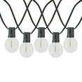 thumbnail image 6 of Novelty Lights 25 Feet Warm White LED G40 Globe Plastic Shatterproof Outdoor Patio String Lights, Black Wire, 6 of 7