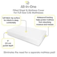 thumbnail image 5 of BreathableBaby  All-in-One Fitted Sheet & Waterproof Cover for 52" x 28" Crib Mattress (2-Pack) Lavender, 5 of 5