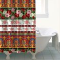 thumbnail image 4 of Pioneer Flower Floral Print Pattern Shower Curtain 84"x72", Bathroom Decorative Shower Curtain Set with 12 Hooks, Waterproof Washable, 4 of 6