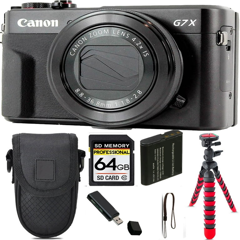 Canon PowerShot G7 X Mark II Compact Camera with Tripod 