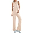 thumbnail image 3 of PRETTYGARDEN Women's Summer 2 Piece Set Loose Tank Top Wide Leg Pants Casual Matching Lounge Travel Outfits Tracksuit, 3 of 8