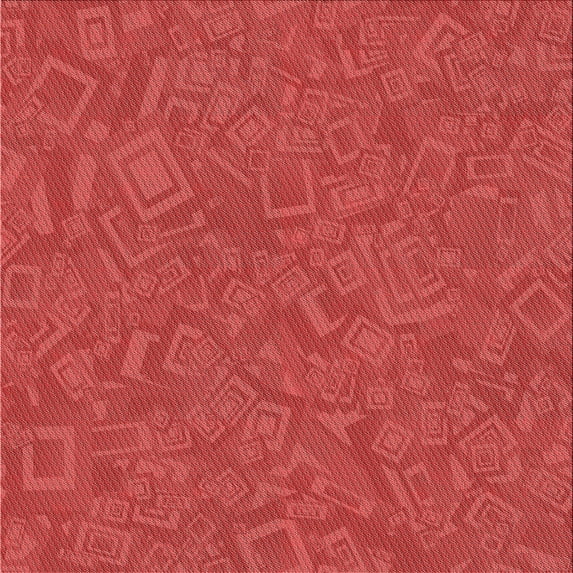 Ahgly Company Machine Washable Indoor Square Transitional Red Area Rugs, 5' Square