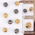 thumbnail image 4 of 8pcs Gold Lanyard Beads Stainless Steel Round European Beads Large Hole Spacer Beads Silver Rondelle with Weave Parachute Cord Beads for Hair Beard Bracelets Jewelry Making 10mm Colorful, 4 of 9