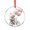 Pattern-4, variant on Owl Sitting on Top of A Mushroom Glass Christmas Ornament Holiday Decor And Xmas Gifts Ideas Cute Animal Owl Christmas Ornaments Crystal Hanging