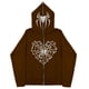 thumbnail image 5 of Sudaderas casuales de araña Y2k oscuras europeas y americanas para hombres y mujeres, sudaderas con capucha, parejas góticas, sudaderas con cremallera de gran tamaño Harajuku, 5 of 5