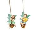 thumbnail image 6 of colaxi 2x Garden Boy Girl Fee Hanging Decor Harz Ornament, Handicraft Collectible Creative Garden Development for Garden Fence Outdoor, 6 of 9