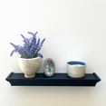 Mainstays 18" Rectangle Decorative Wall Shelf, Black