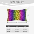 thumbnail image 6 of Bixox Animal Paw Rainbow Printed Pillow Protector,Super Soft Ideal for Home,Guests,Rentals - 16"x24", 6 of 8