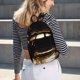 thumbnail image 5 of Balery Golden Lips Modern Sculpture Mochila Clásica Impresa Básica para Viaje, Mochila Escolar Resistente al Agua, Mochila de Lona con Correas Ajustables-Small, 5 of 5