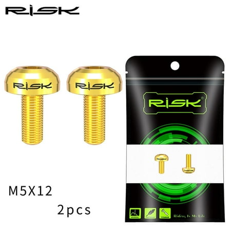 

RISK M5x12mm Titanium Bike Bottle Holder Screw Bicycle Water Bottle Cage Bolts