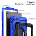 thumbnail image 6 of For Lenovo Tab TB-311XU/K10C TB-311FU Case 10.1 inch, 360 Rotating Shockproof Cover with Stand, Screen Protector, Shoulder Strap, Dark Blue PC, 6 of 7