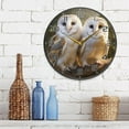 thumbnail image 4 of Coolnut Tree Owls Wall Clock Round Silent Non Ticking Battery Operated Accurate Arabic Numerals Design Clocks for Home Kitchen Living Room Bedroom 9.5inch Home Decor, 4 of 6