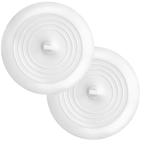 

Bathtub Drain Cover 2 Pack Altalsby Silicone Bathtub Stoppers 6 inches Universal Bath Tub Stopper Replacement Drain Plug Hair Stopper with Strong Suction for Bathroom Kitchen Laundry White