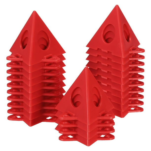 Uxcell Painting Stands, 20 Pack ABS Plastic Mini Cone Paint Stands Risers  Support, Red