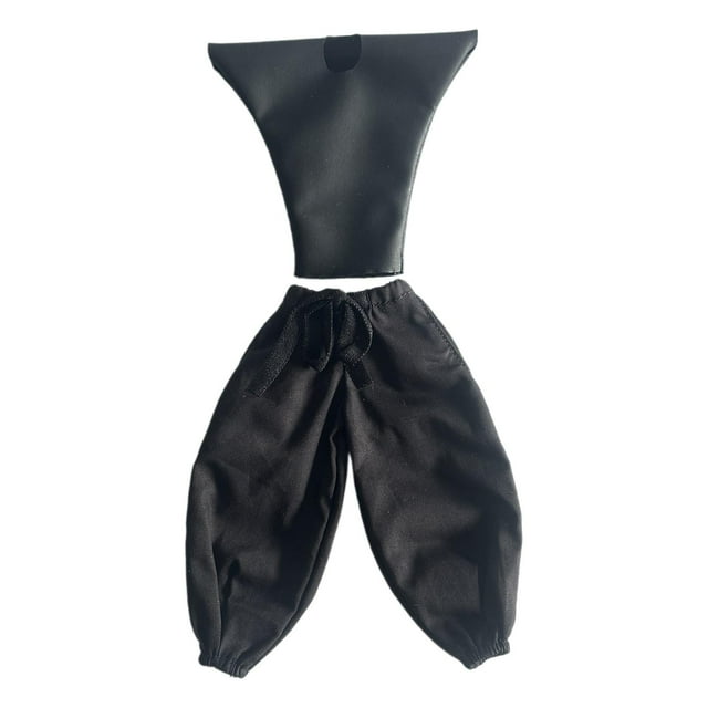 Ropa de figura masculina, conjunto de traje informal clásico, camisetas de manga corta y pantalones de playa, trajes de moda para figuras de acción de Negro