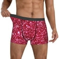 thumbnail image 2 of Kdxio Men's Boxer Briefs with Pink Glitter Print - Comfortable and Breathable Underwear for Everyday Wear, 2 of 7