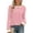 Light Pink, variant on Fantaslook Women Blouses Color Block Long Sleeve Shirts Pleated Fall Tops Fashion Dressy Blouses