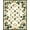 Ivory, Pattern 4, variant on Flatwoven High Traffic Area Rug, Heritage Scroll Border with Central Fleur de Lis Motif, Non Slip, Stain Resistant, Washable Area Rugs for Living Room, Bedroom(Gold, 6X9)
