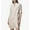 Khaki, variant on ZZwxWA Women's Button Down Shirt Dress Oversize Collared Long Sleeve Stripes Linen Tunic Dresses Blouse