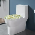 thumbnail image 3 of SEANATIVE Lemon Leaf Toilet Seat Lid Cover Aesthetic Soft and Absorbent Fabric Toilet Lid Covers for Bathroom Elongated Fits Most Standard Lids Bathroom Decor Accessories, 3 of 6
