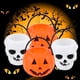 thumbnail image 3 of 12 piezas cubo de caramelo de Halloween cubo de calabaza naranja portátil para niños truco o trato soporte de cubo de caramelo de calabaza de escritorio, 3 of 5