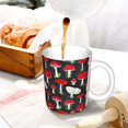 thumbnail image 3 of Disketp Red Mushrooms Large Coffee Mug with Handle Tea Cup Novelty Coffee Cup for Men Women Office Work, 3 of 6