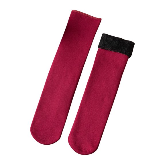 HAiming Winter Thicken Socks for Men and Women Plush Warm Cozy Socks Soft Fleece Lined Fashion Breathable Tube Socks