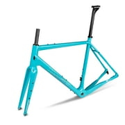 ICAN X-Gravel Carbon Gravel Bike Frameset Blue BSA Thru-axle 12100/12142mm
