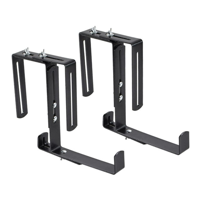 2 Soportes para Macetas de Flores, Se Adaptan a Barandillas de Terraza, Ajustables Y Versátiles para Colgar.
