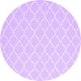 thumbnail image 1 of Ahgly Company Indoor Round Trellis Purple Modern Area Rugs, 7' Round, 1 of 4