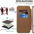 thumbnail image 4 of REQO Case for Google Pixel 9A,Business Classic Solid Color Premium PU Leather Wallet Flip Case + TPU Magnetic Attraction Shell Wireless Charge Compatible, 4 of 7