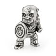 thumbnail image 2 of Royal Selangor Hand Finished Marvel Collection Pewter Captain America Miniature Figurine Gift, 2 of 2
