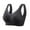 Black, variant on Women's Bra With Button Up Design No Warm Skin Mesh Underwear Women's Gathering And Adjustment Type Comfortable Without Steel Ring Bra Sports Brawls for Women Breathable Sports Bra Seamless Bras for