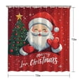 thumbnail image 5 of Red Christmas Bath Curtain,Rustic Farmhouse Holiday New Year Bathroom Curtain Elegant Bathroom Curtains for Home Bathroom Decor Christmas, 5 of 5